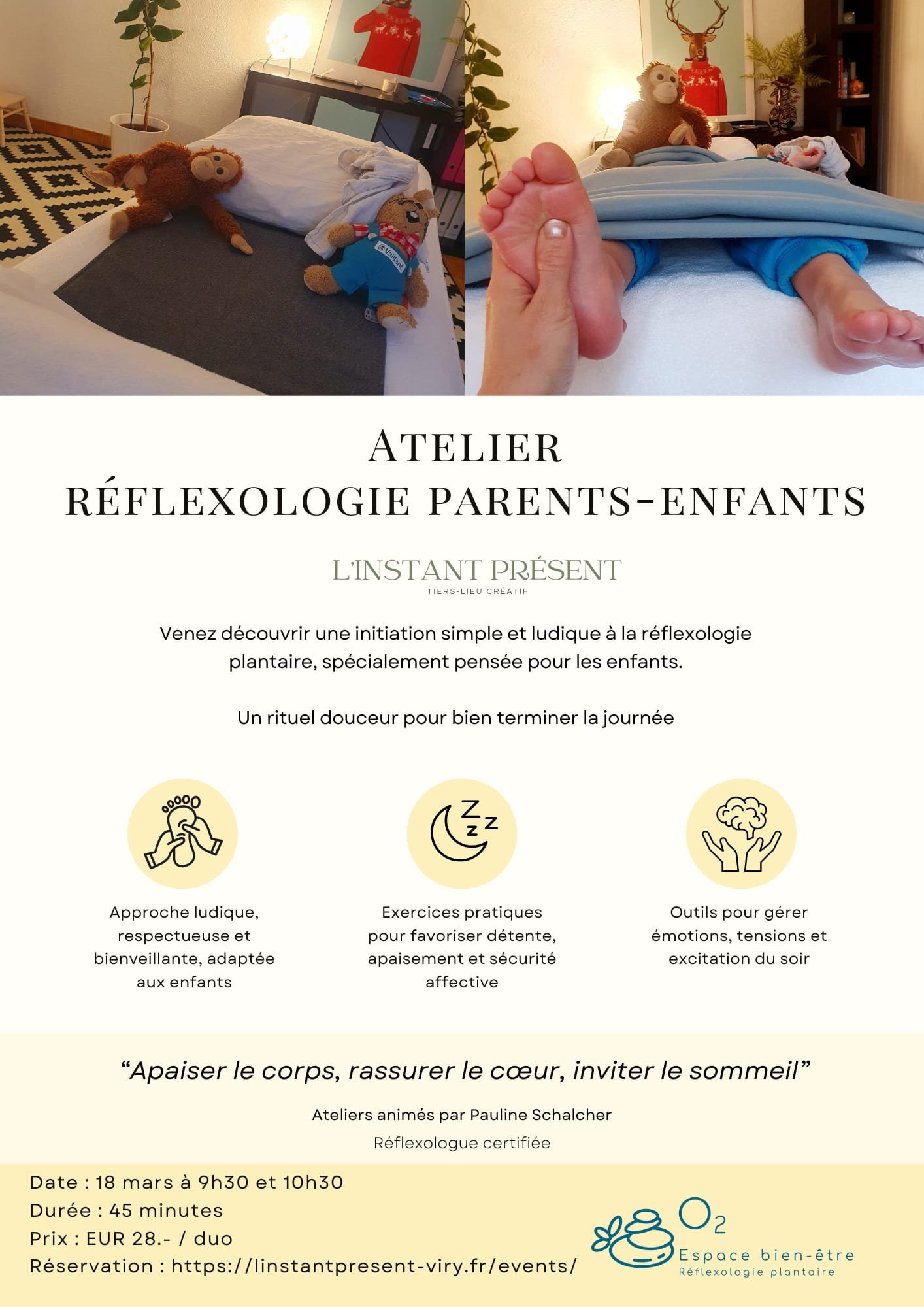 Réflexologie plantaire - Parents/enfants (2-4 ans)